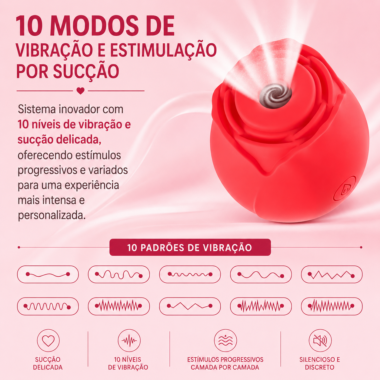 Rosa Degradê Sugador de Clitóris - foto 6